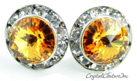 20mm Rondelle Post Earrings made with SWAROVSKI ELEMENTS