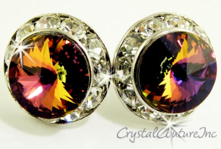 20mm Rondelle Post Earrings made with SWAROVSKI ELEMENTS