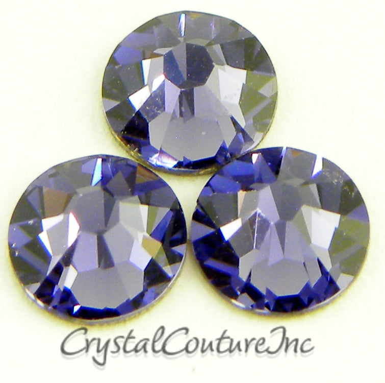 Swarovski 2058 Rhinestone Tanzanite Tube