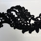 Black Embroidered Ornate Applique