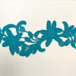 Turquoise Embroidered Floral Applique