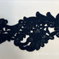 Navy Blue Embroidered Ornate Applique