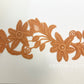 Peachy Pink Embroidered Floral Applique