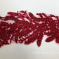 Red Embroidered Applique with Sequins