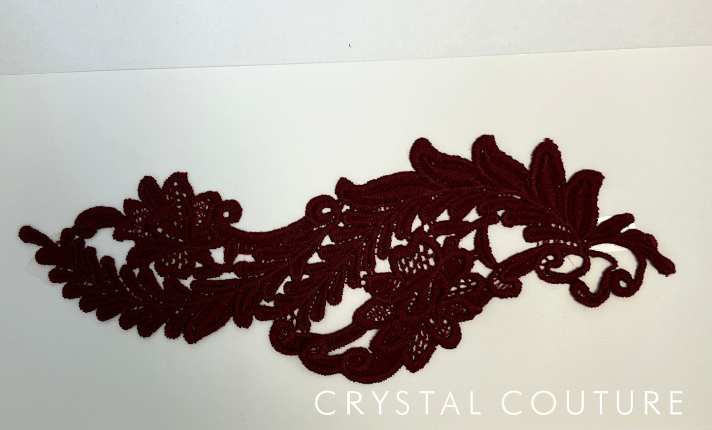 Maroon Embroidered Applique