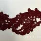 Maroon Embroidered Applique