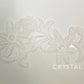 White Embroidered Floral Applique