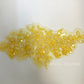Pastel Yellow Embroidered and Beaded Floral Applique