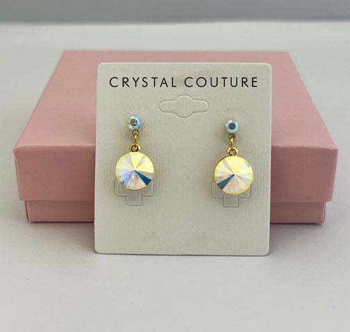 15mm Drop Crystal Earrings