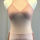 Blush Pink Mock Neck Leotard with Mesh Inserts and Back Skirt