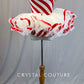 Red And White Candy Cane Stripe Leotard With Tulle Tutu