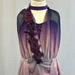 Purple, Mauve, Dusty Pink Ombre Lyrical Dress With Applique