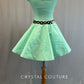 Mint Green 50s Style Poodle Skirt Dress - Rhinestones