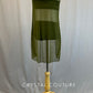 Custom Olive Green Mesh Tank Overlay with Top and Trunks