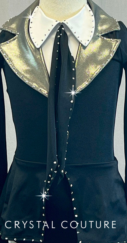 Black and White Tuxedo Leotard