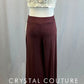 Ivory Lace and Mesh Bra Top with Maroon Cotton Pants