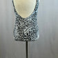 Black, White and Gray Leopard Print Leotard