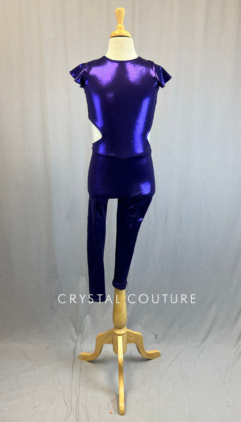 Deep Purple Backless Unitard