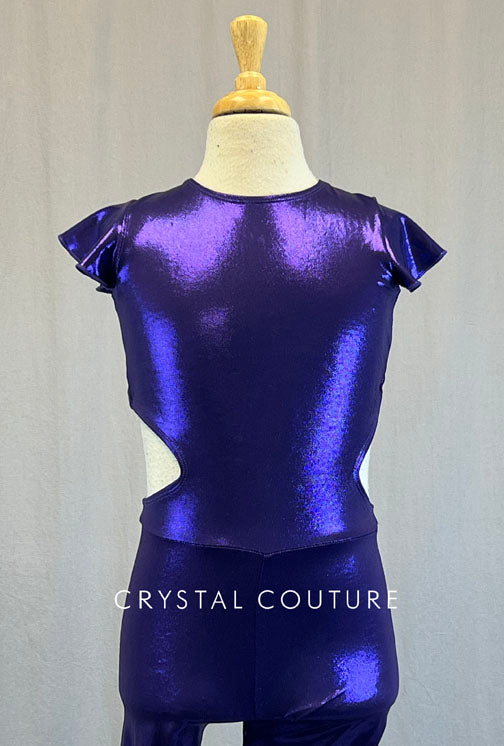 Deep Purple Backless Unitard