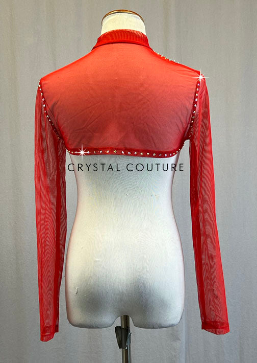 Red Mesh Shrug