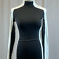 Black and White Color Block One Piece Unitard