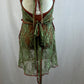 *Brand New* Custom Olive Green Lace and Burnt Amber Leotard Dress