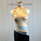 Custom Gold, Gray, and Black Mock Neck Unitard