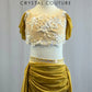 Gold Two Piece Lyrical with Gold Mesh and Ivory and Gold Lace