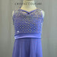 Lavender Tunic Style Lyrical Dress with Rhinestones