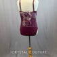 Custom Plum Corset with Appliques and Matching Briefs