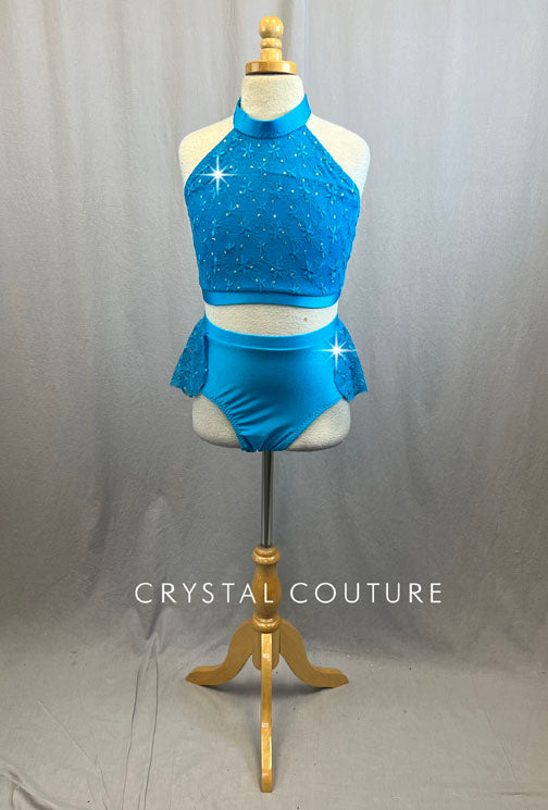 Custom Turquoise Top And Matching Briefs