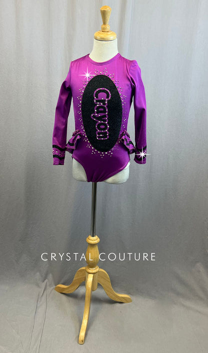 Custom Plum Crayon Leotard