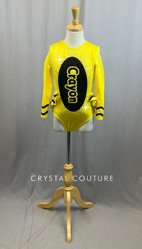 Custom Yellow Crayon Leotard