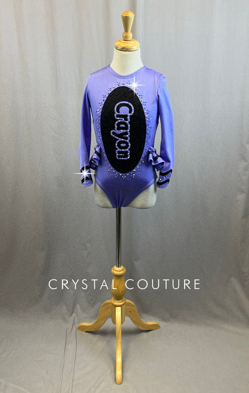 Custom Purple Crayon Leotard