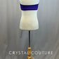 Purple Zsa Zsa Halter Bra Top with Yellow Fringe