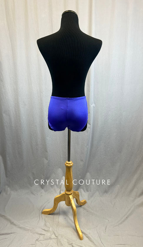 Purple Brief with Purple Lace Detail on Right Hip