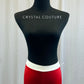 Red Short with White Trim Waistband