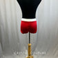 Red Short with White Trim Waistband