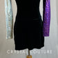 *Brand New* Black Velvet, Purple and Silver Spangle Long Sleeve Dress