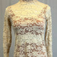 *Brand New* Tan Lace Dress with Burnt Orange Bra and Briefs Set