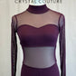 *Brand New* Plum Mesh and Lycra Long Sleeve Biketard