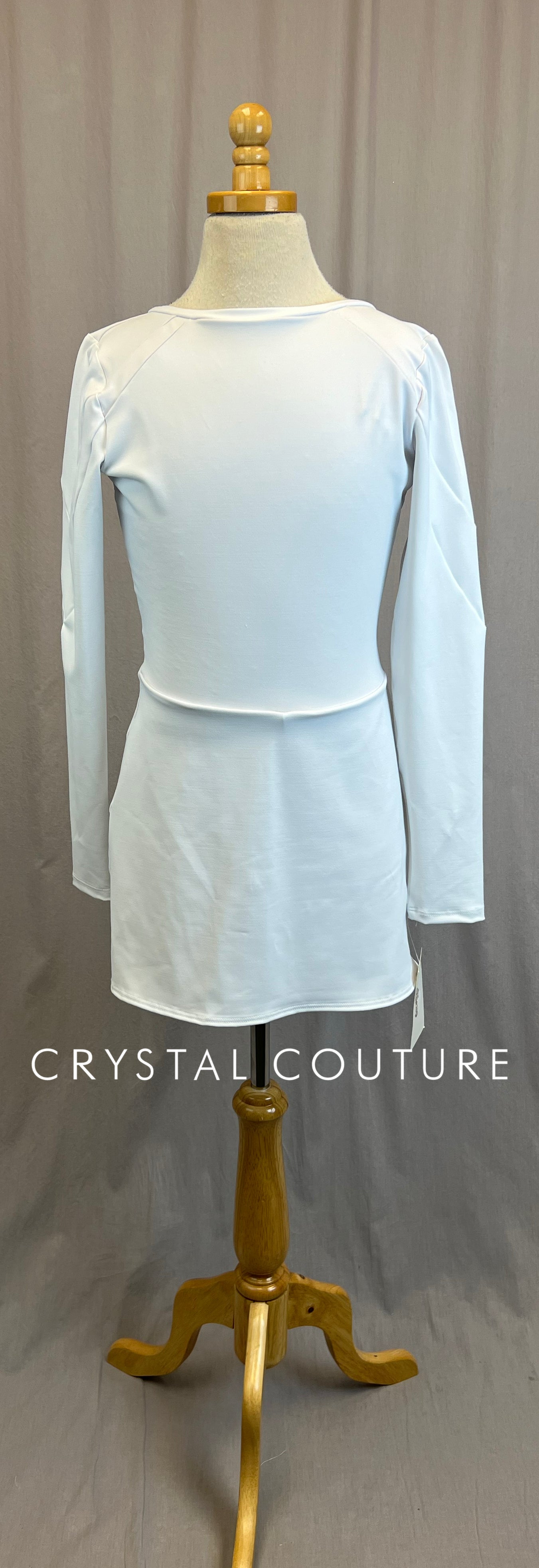 *Brand New* White Long Sleeve Lycra Dress