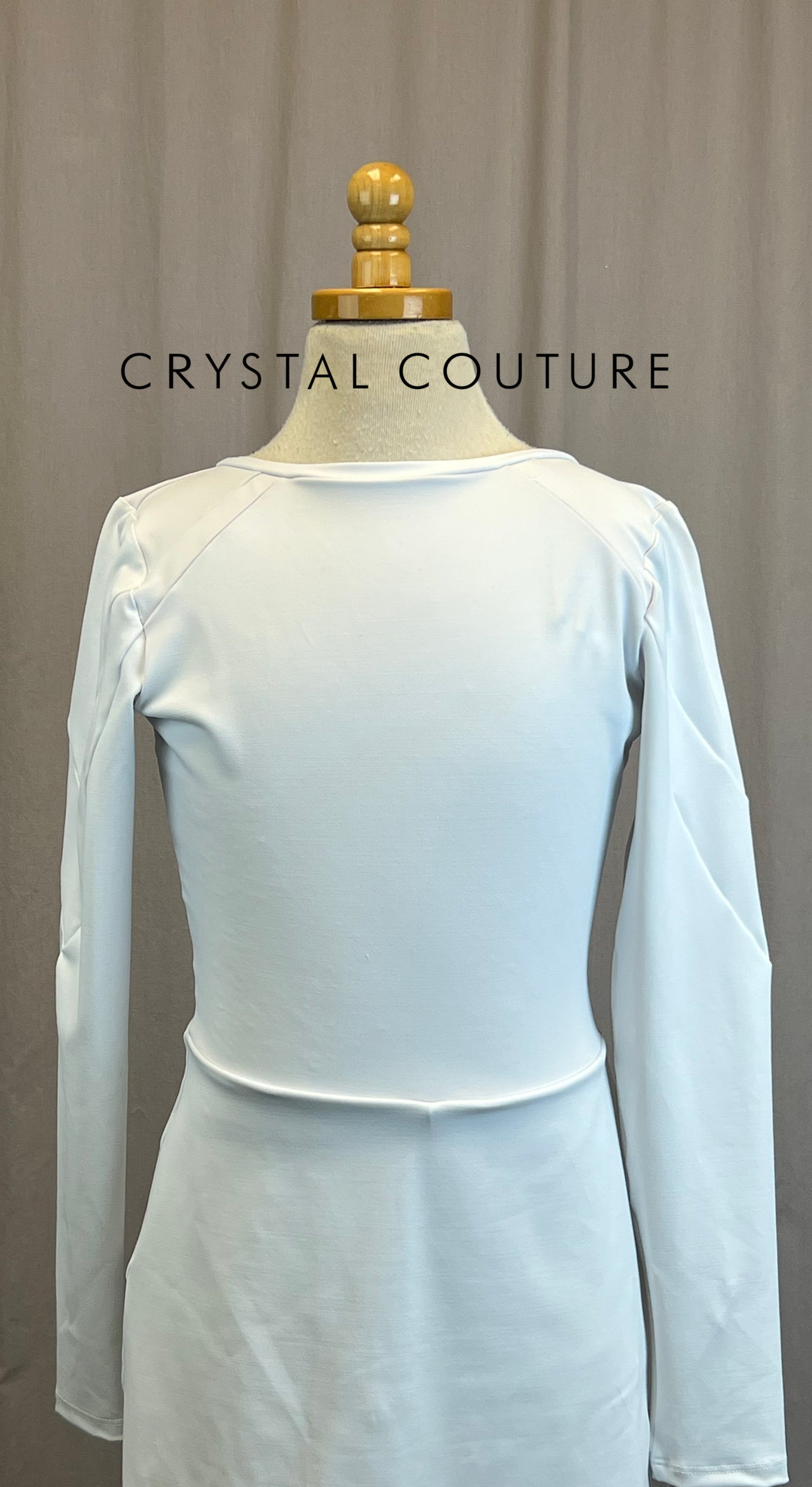*Brand New* White Long Sleeve Lycra Dress