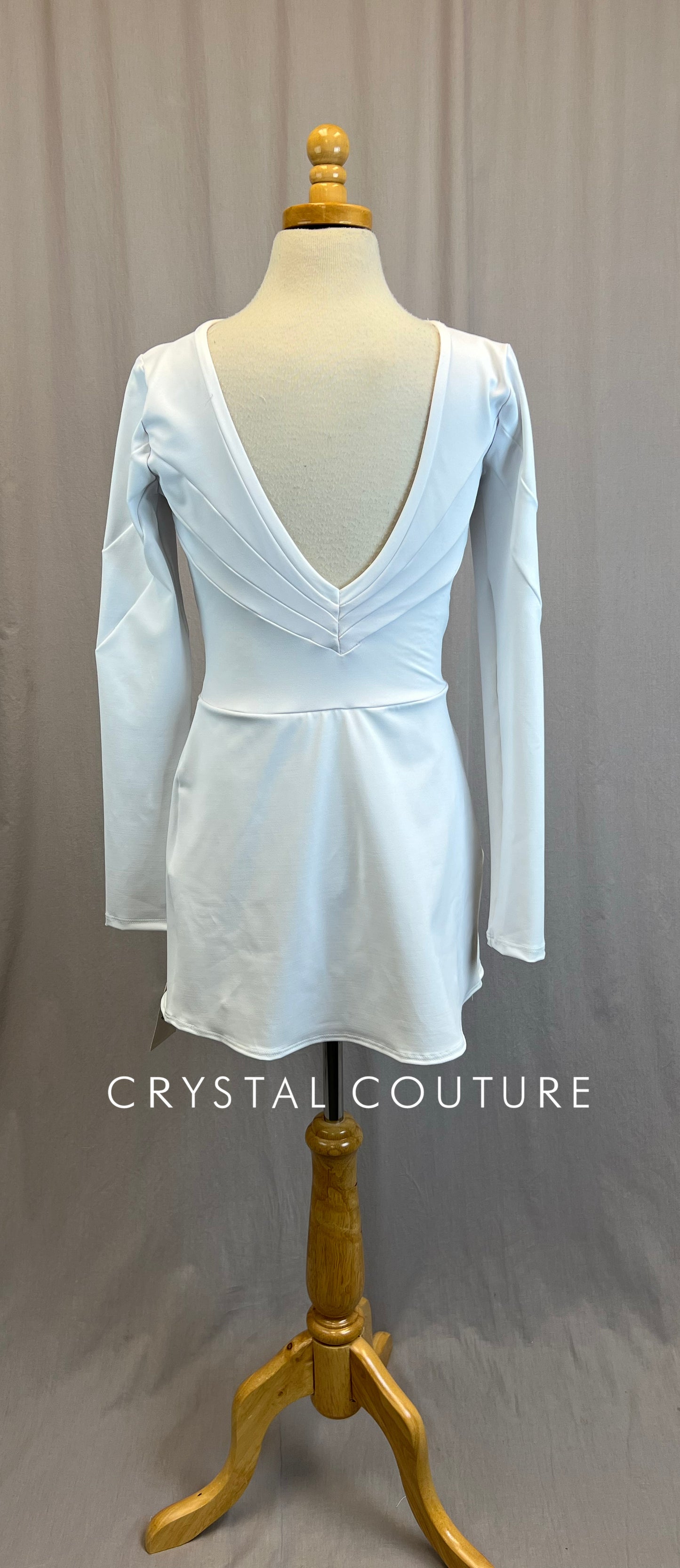 *Brand New* White Long Sleeve Lycra Dress