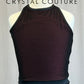 *Brand New* Black Mesh Netting and Maroon Lycra Unitard