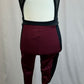 *Brand New* Black Mesh Netting and Maroon Lycra Unitard
