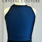 *Brand New* Black Mesh Netting and Blue Lycra Unitard