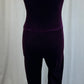 *Brand New* Purple Velvet Halter Neck Unitard
