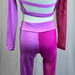 *Brand New* Magenta and Pink Crop Top and Legging Set