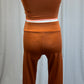 *Brand New* Peach, Yellow, and Orange Colorblock Crop top and Pants set